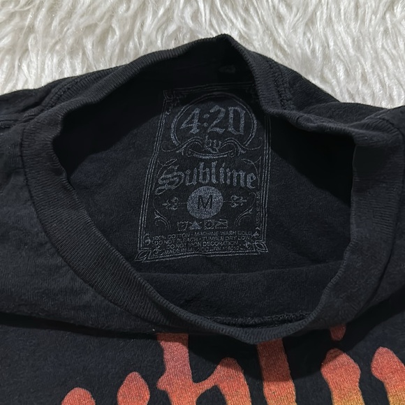 Sublime gold fish black distressed t shirt size medium - Picture 4 of 5